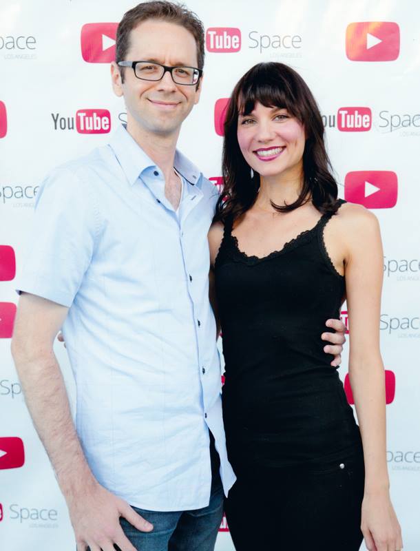 Jessica Remmers and Doug Bresler at the YouTube Space LA.
