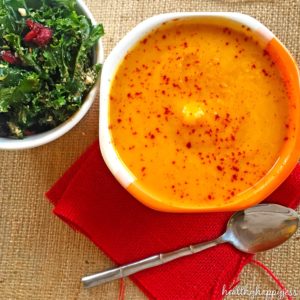 Butternut Squash Soup and Kale Salad